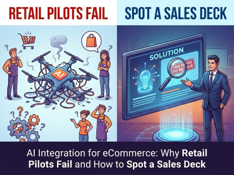 AI Integration for eCommerce: Why Retail Pilots Fail and How to Spot a Sales Deck